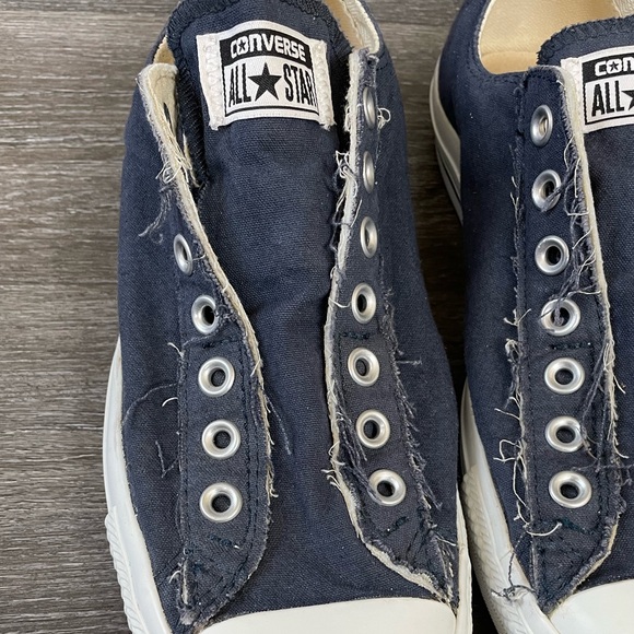 Converse All Star Slip-On Shoes in Navy - Picture 2 of 14